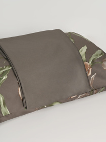 Простынь "Весенний цвет" из натурального сатина MBM HOME модель BL-FS-05/06 GRAY Фото