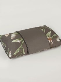 Простынь "Весенний цвет" из натурального сатина MBM HOME модель BL-FS-05/06 GRAY Фото