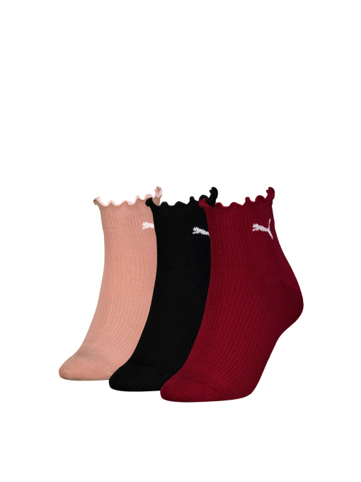 Шкарпетки та гольфи PUMA Women Ruffle Quarter 3p модель 938561 Фото