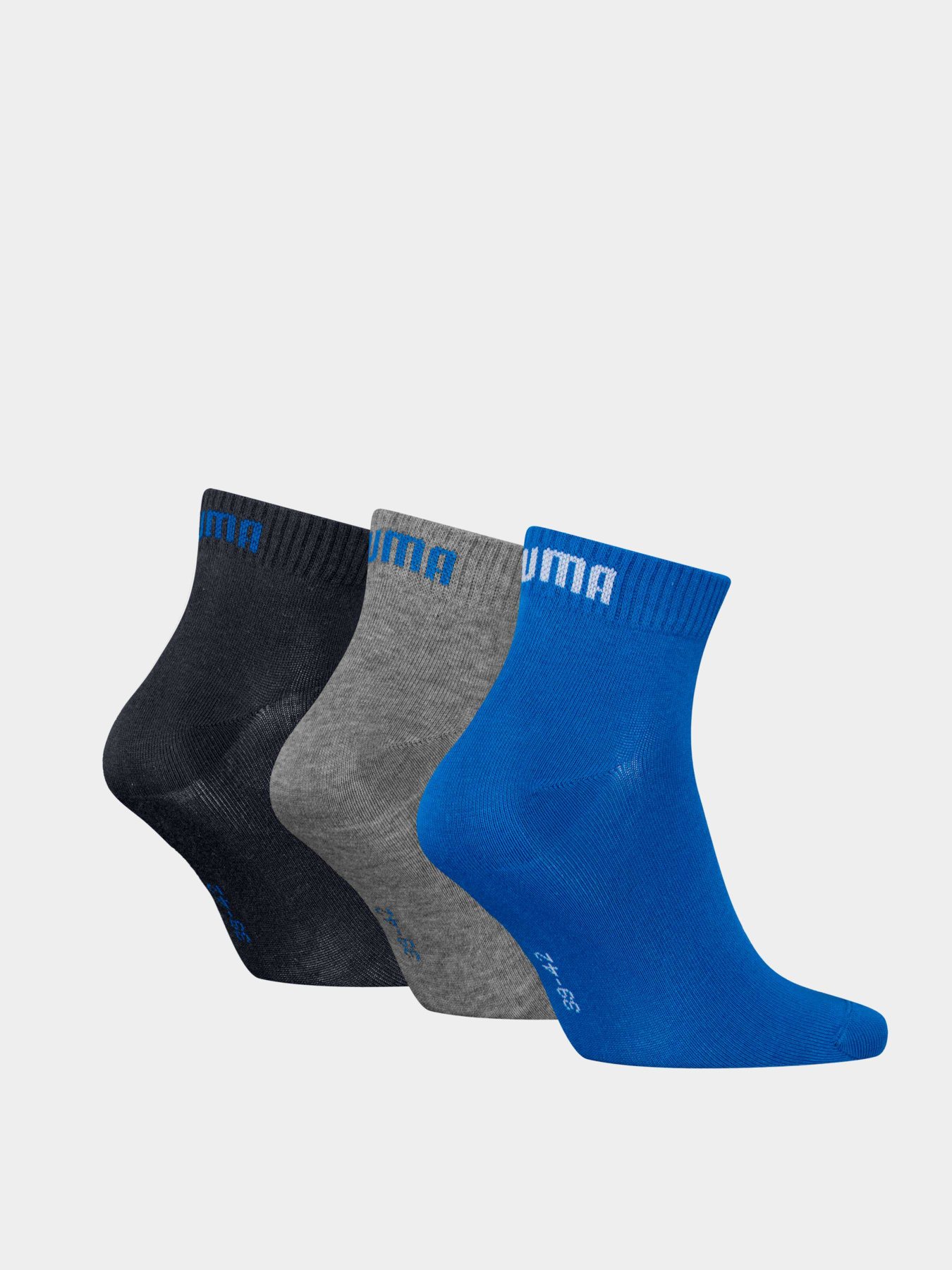 Шкарпетки та гольфи PUMA Unisex Quarter Plain 3p модель 938589 Фото