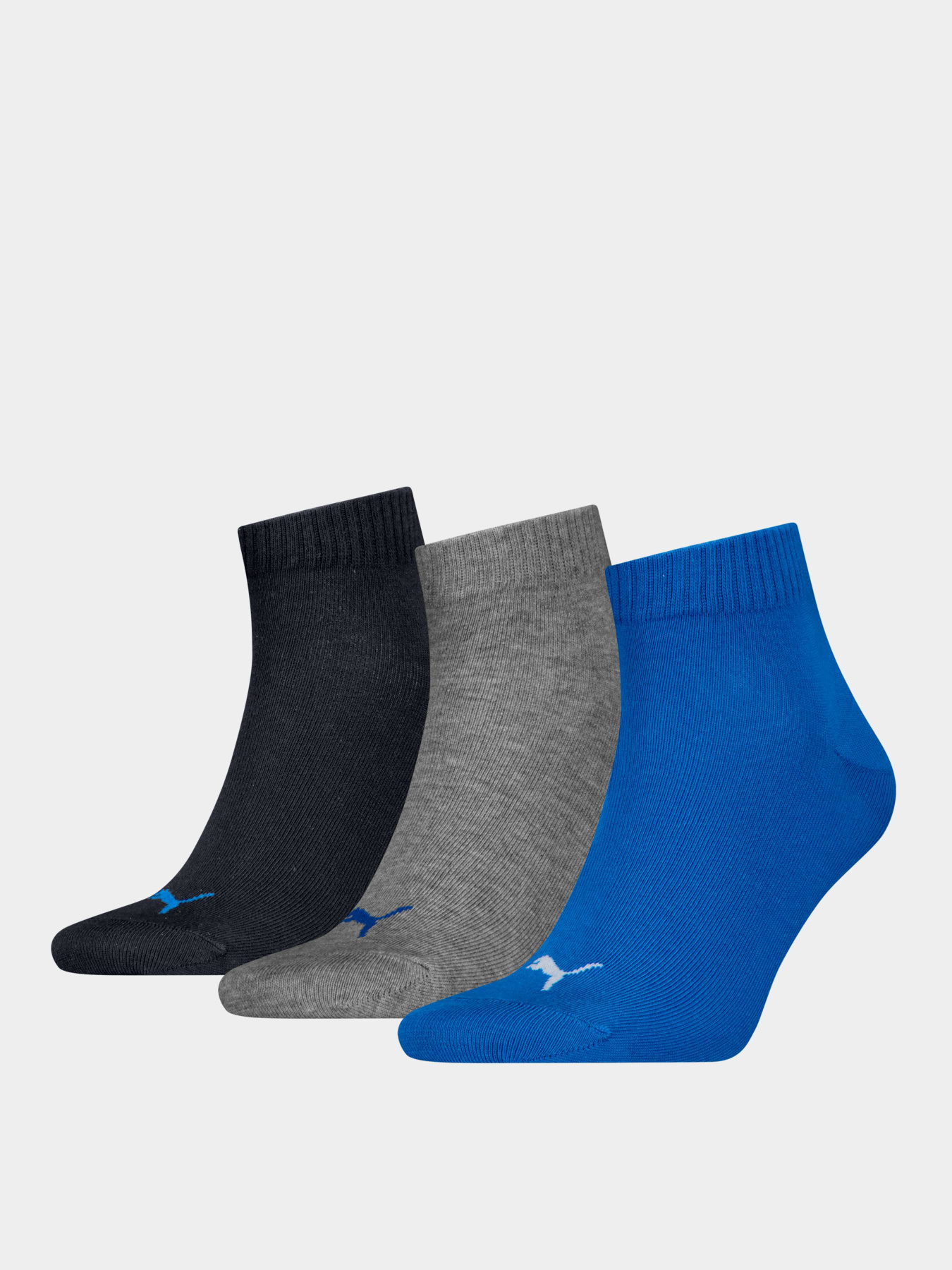Шкарпетки та гольфи PUMA Unisex Quarter Plain 3p модель 938589 Фото