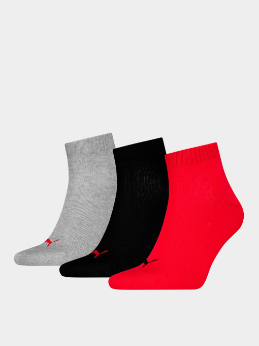 Шкарпетки та гольфи PUMA Unisex Quarter Plain 3p модель 938589 Фото