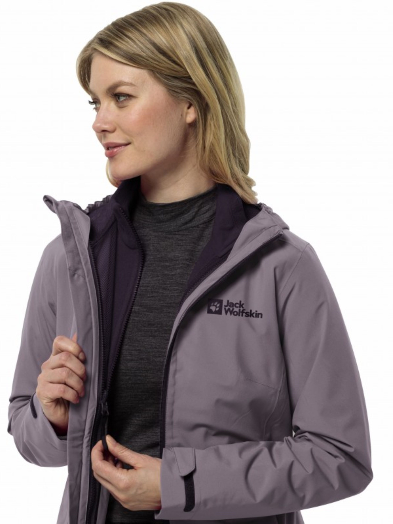 Куртки и дубленки Jack Wolfskin Moonrise 3in1 Jkt модель 1115621_I0083 Фото