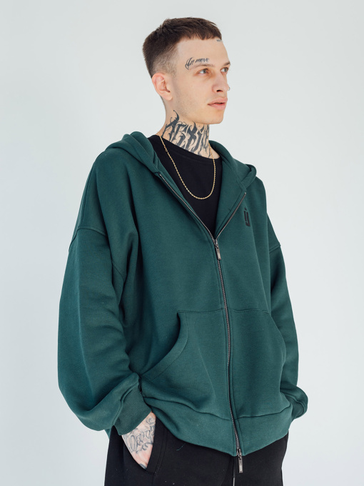 Худі та світшоти IJ модель Копія_ij-hoodie-zip-green Фото