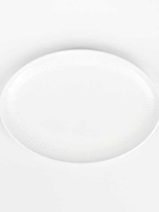 Тарелка овальная "Луч" белая MBM HOME модель KP-110 WHITE Фото
