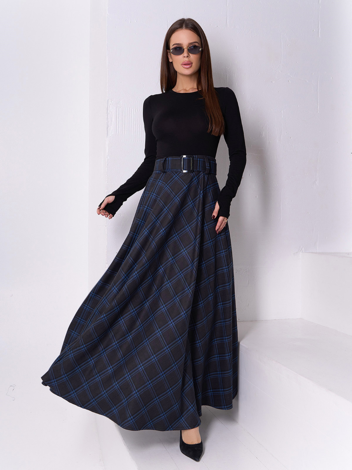 Юбки ISSA Plus модель 14928_мультиколор Фото