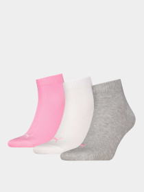 Шкарпетки та гольфи PUMA Unisex Quarter Plain 3p модель 938589 Фото
