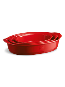 Форма для запікання овальна Ovenware червона Emile Henry модель 349050 Фото