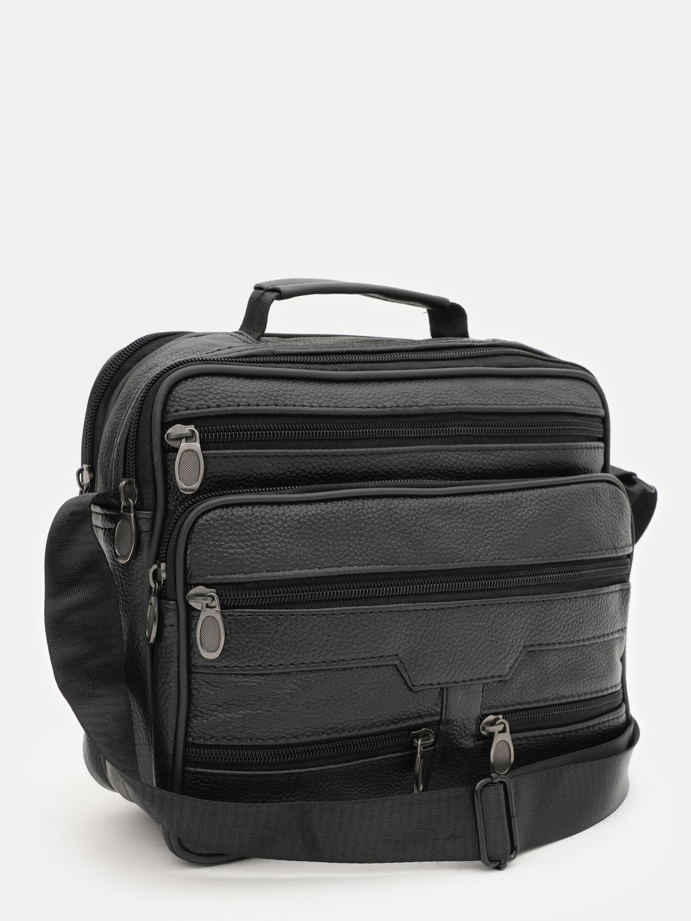 Сумки Borsa Leather модель K16687-3-black Фото