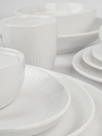 Сахарница "Луч" фарфоровая белая MBM HOME модель KP-113 WHITE Фото