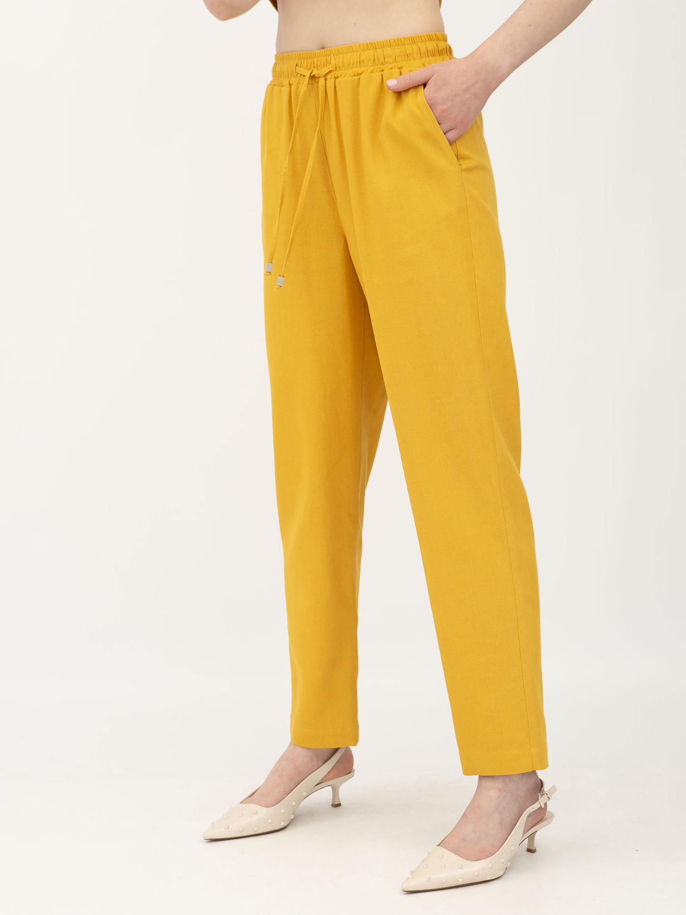 Штани Lesia модель Brond06MustardWPNTLS Фото