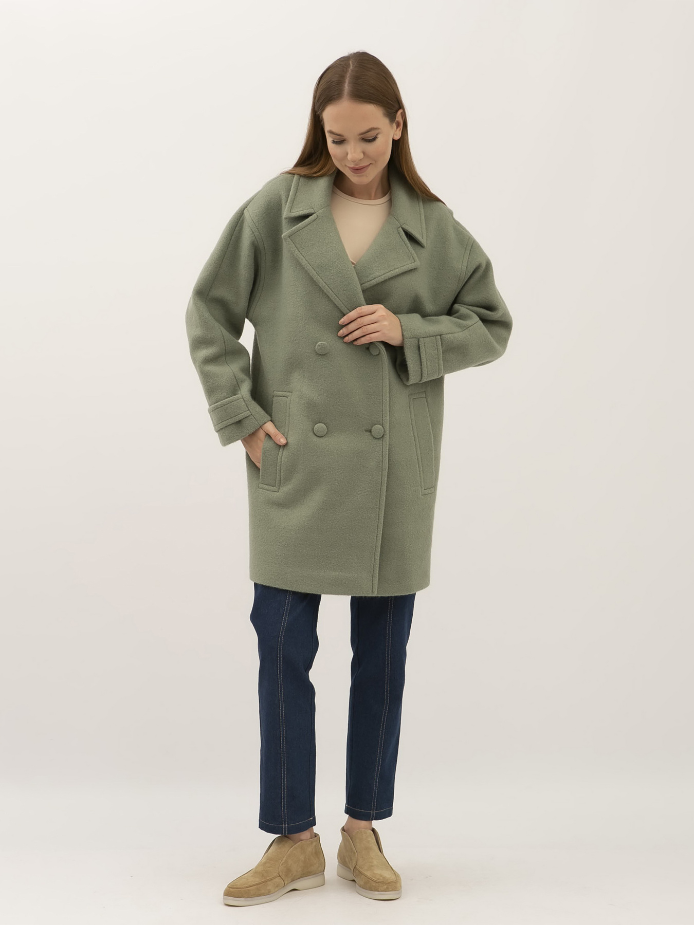 Пальто и плащи Lesia модель OliveAmare04WMNSCTLS Фото
