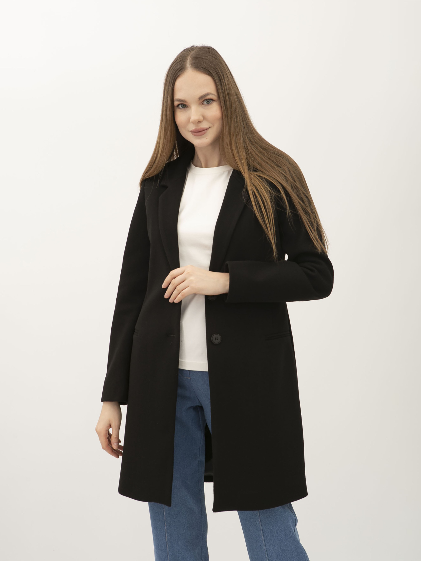 Пальто и плащи Lesia модель Karo01BlackWMNSCTLS Фото