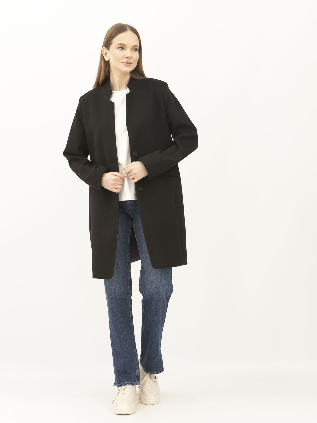 Пальто и плащи Lesia модель Klera02BlackWMNSCTLS Фото