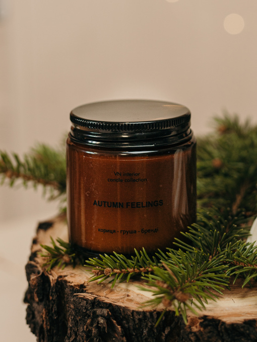 Аромасвечка в янтарной банке, аромат "сливочно-тыквенный" Candle Design модель 210.0016 Фото