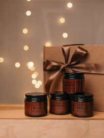 Аромасвечка в янтарной банке, аромат "сливочно-тыквенный" Candle Design модель 210.0016 Фото