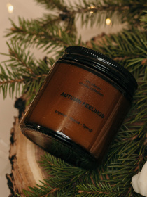 Аромасвечка в янтарной банке, аромат "сливочно-тыквенный" Candle Design модель 210.0016 Фото