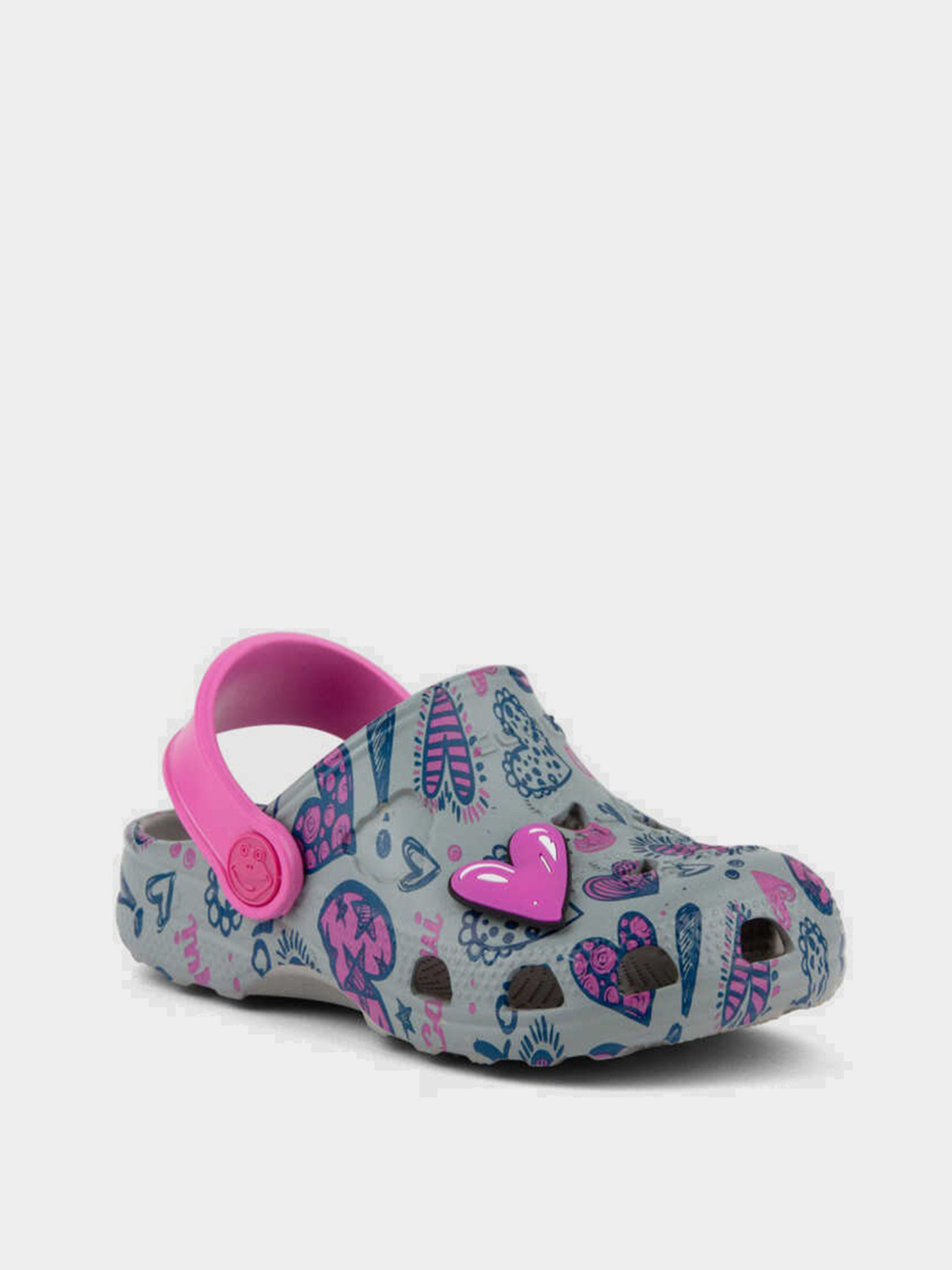 Шльопанці COQUI модель 8701Mid.greyFuchsia_love_amulet Фото