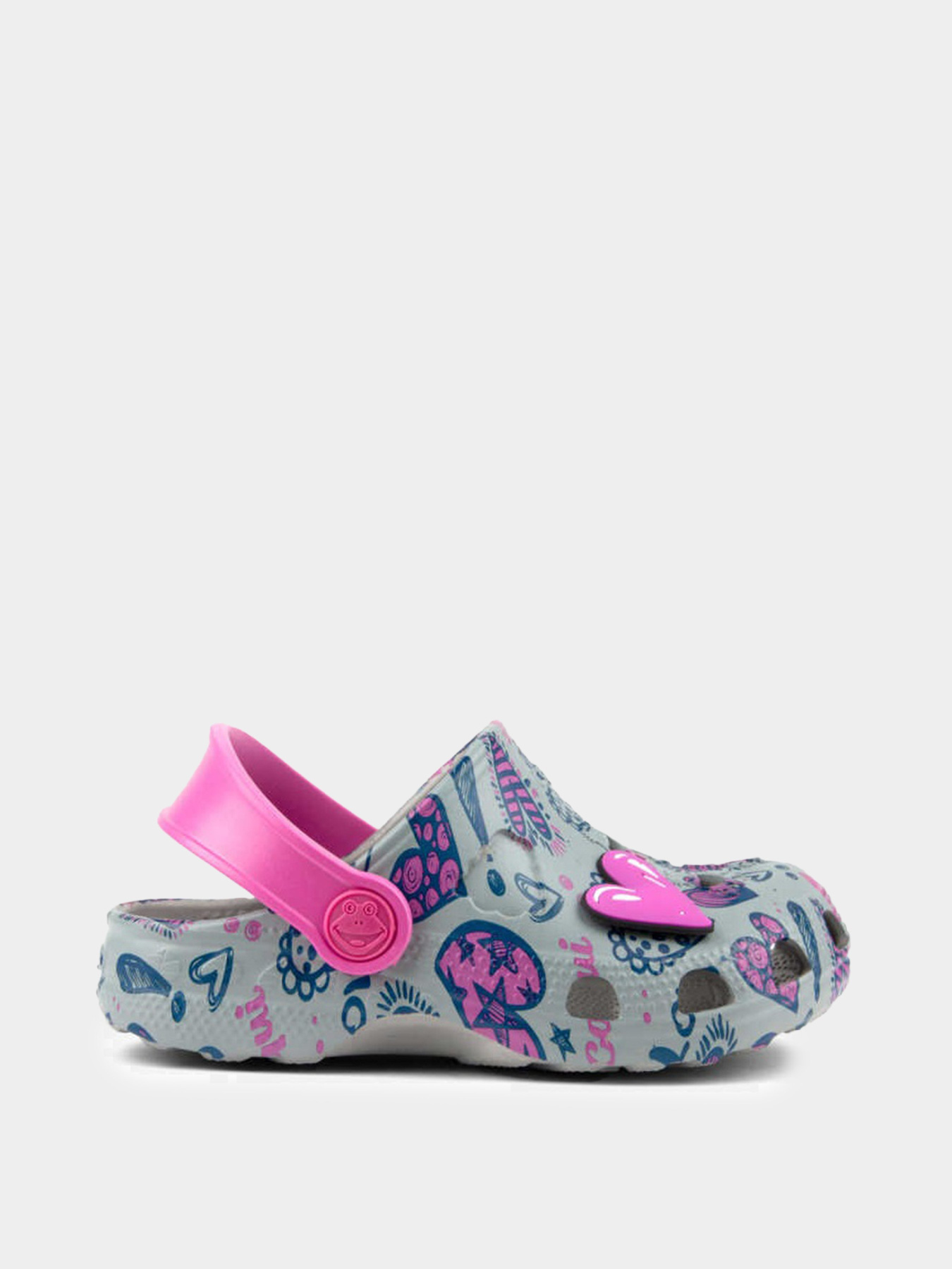 Шльопанці COQUI модель 8701Mid.greyFuchsia_love_amulet Фото