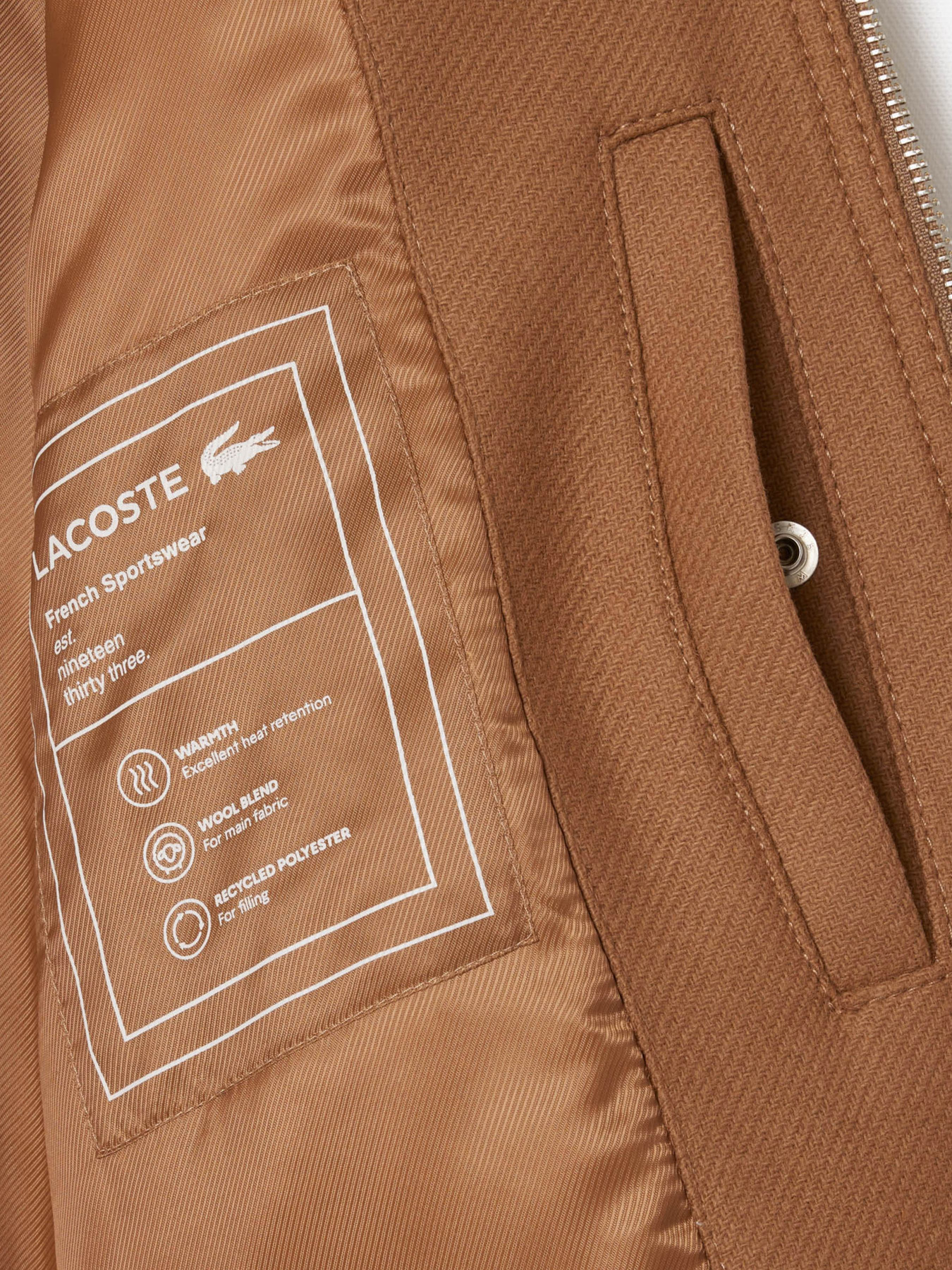 Куртки и дубленки Lacoste модель BH2888SIX Фото