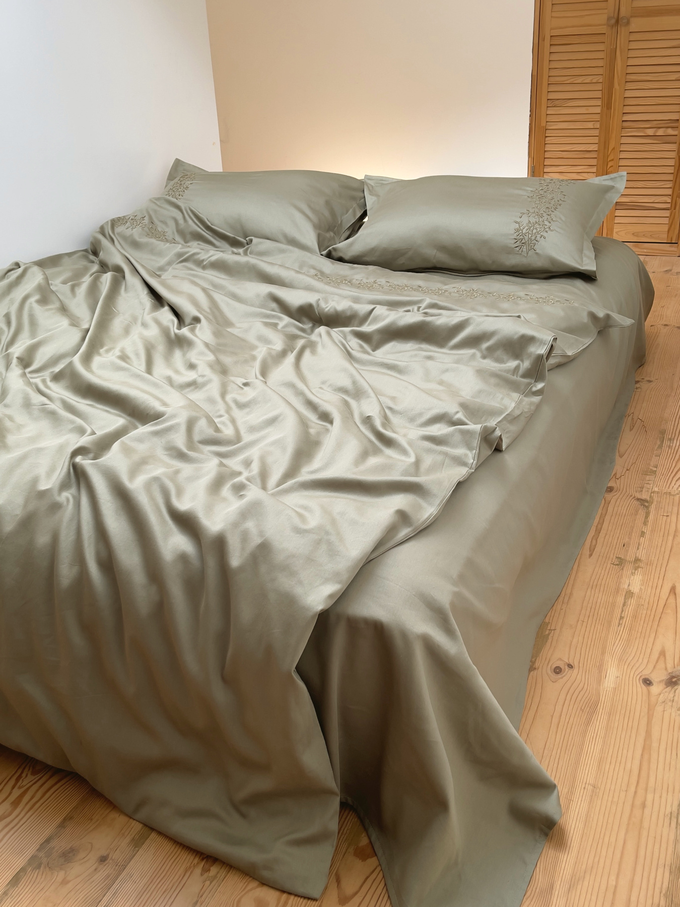 Підковдра мох з вишитими гілками Cozy модель 8009282 Фото