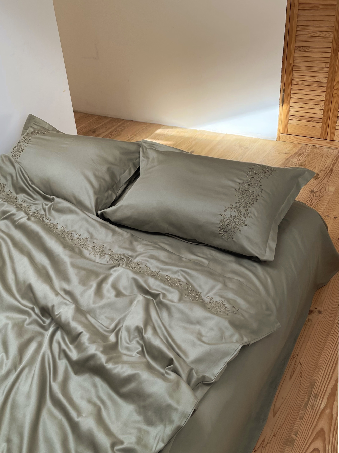 Підковдра мох з вишитими гілками Cozy модель 8009282 Фото
