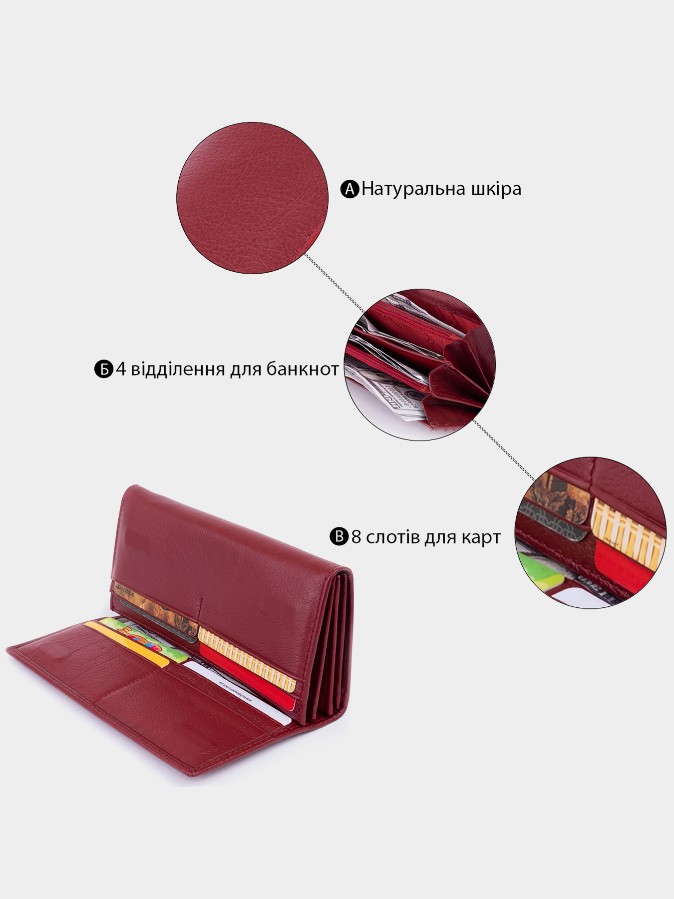 Кошельки ST Leather Accessories модель bag24_19244 Фото