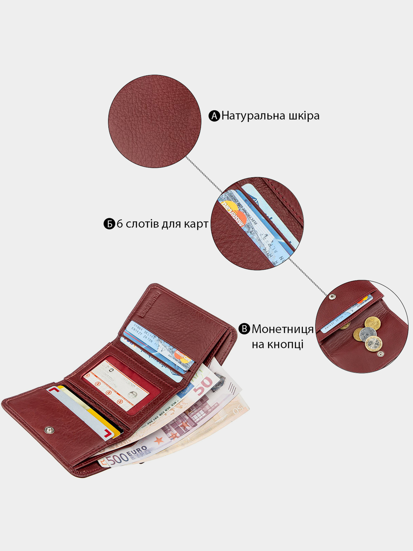 Кошельки ST Leather Accessories модель bag24_18885 Фото