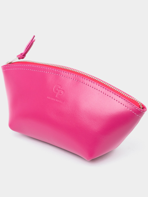 Жіноча косметичка зі шкіри Amelin GRANDE PELLE  Фуксія Grande Pelle модель bag24_11301 Фото