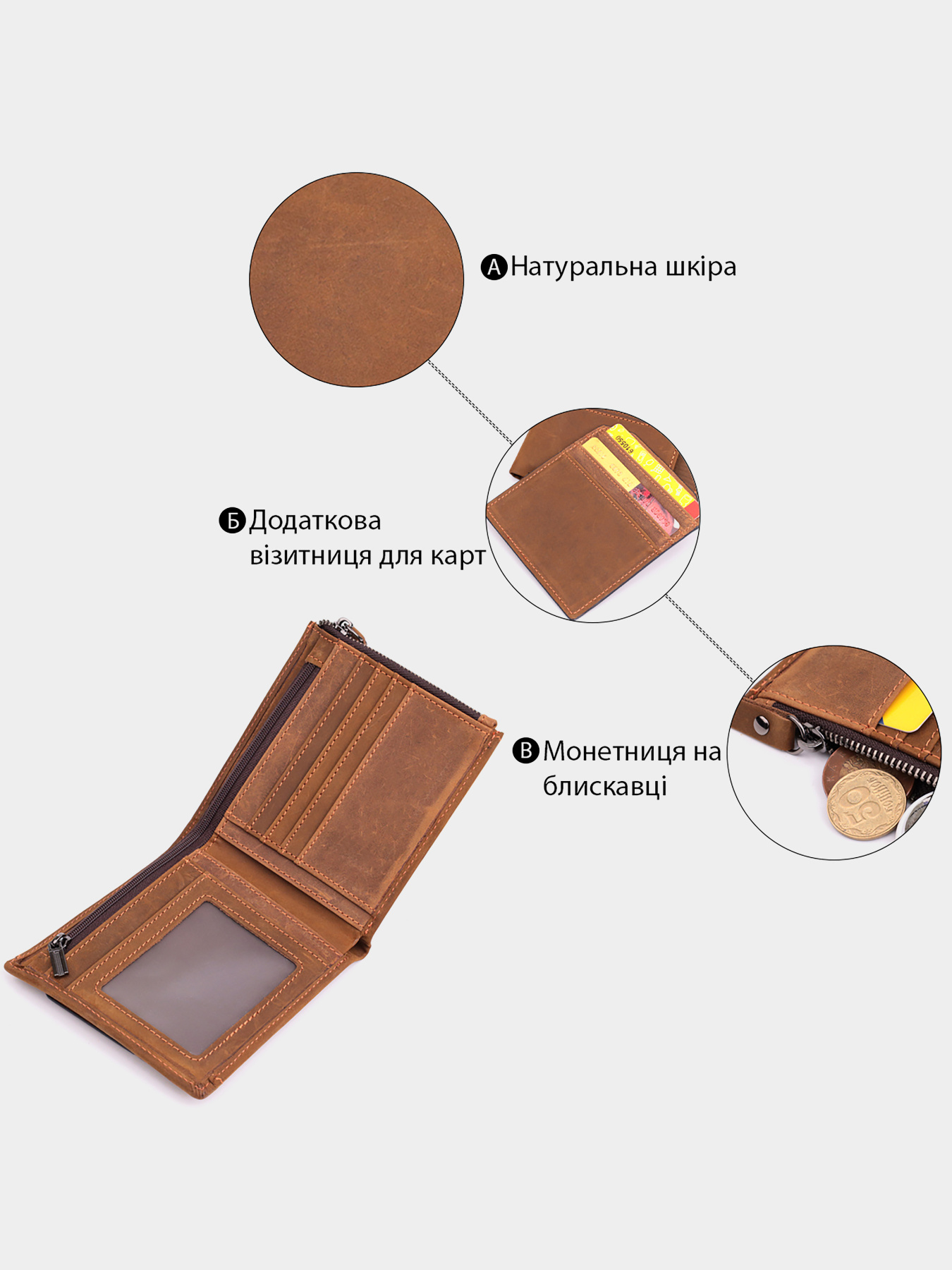 Гаманці Vintage модель bag24_22856 Фото