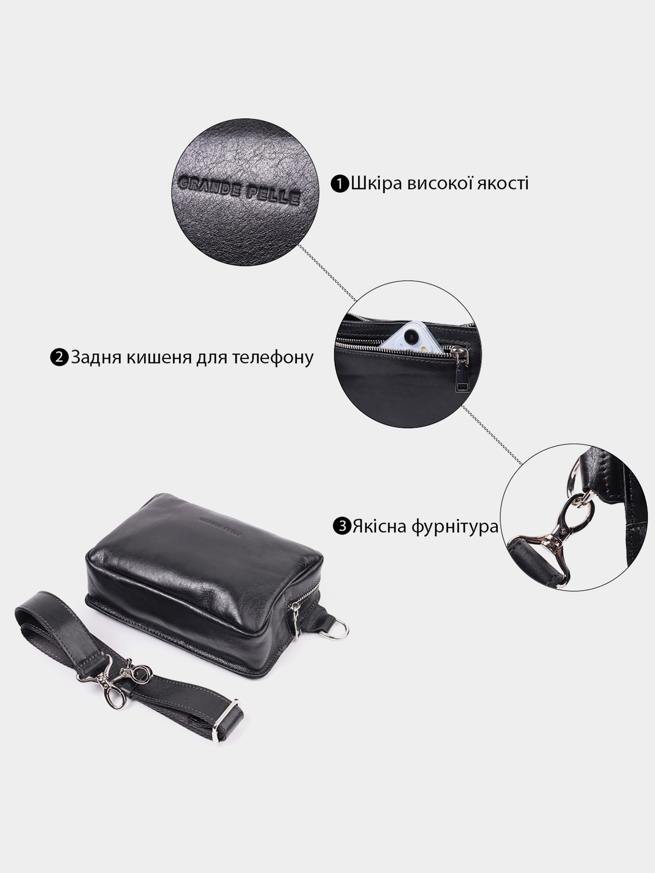 Сумки Grande Pelle модель bag24_22576 Фото