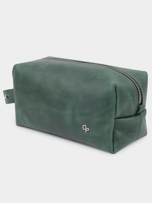 Кожаная Органайзер-косметичка унисекс GRANDE PELLE  Зеленый Grande Pelle модель bag24_11573 Фото