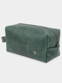 Кожаная Органайзер-косметичка унисекс GRANDE PELLE  Зеленый Grande Pelle модель bag24_11573 Фото