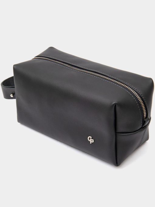 Мужской матовый кожаный несессер GRANDE PELLE  Черный Grande Pelle модель bag24_11508 Фото