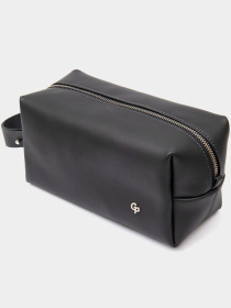 Мужской матовый кожаный несессер GRANDE PELLE  Черный Grande Pelle модель bag24_11508 Фото