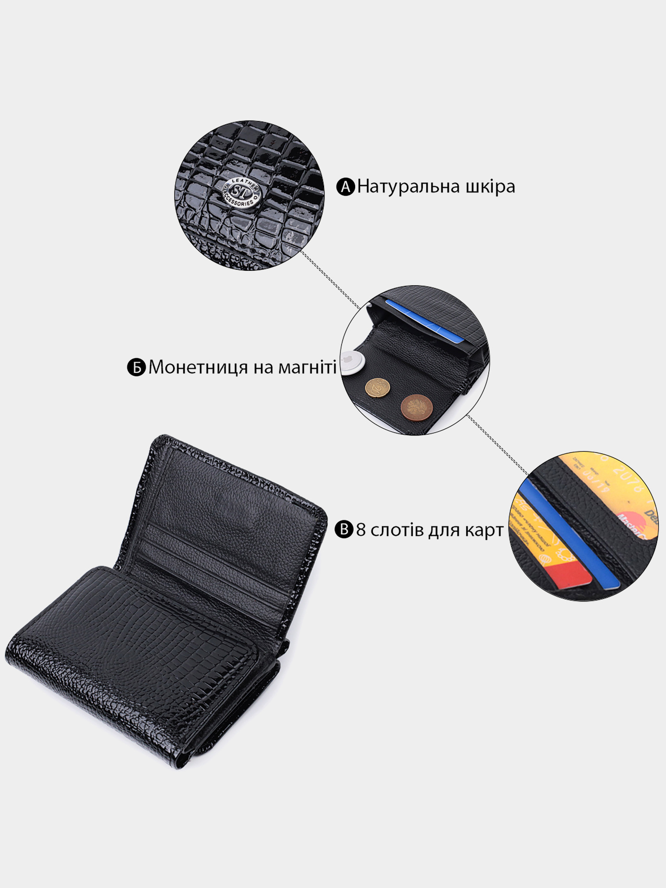 Гаманці ST Leather Accessories модель bag24_22732 Фото