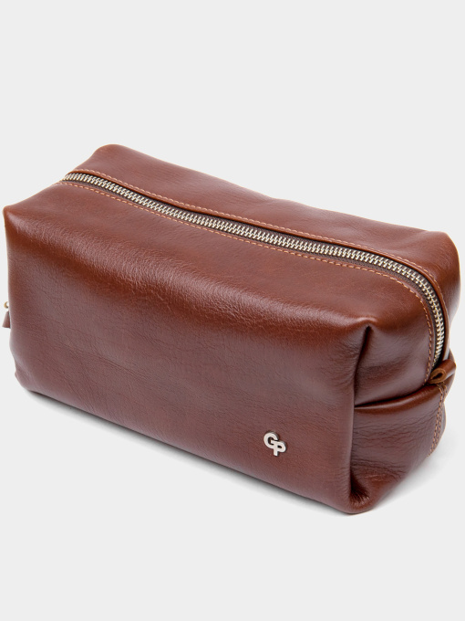 Кожаная мужская Органайзер-косметичка GRANDE PELLE  Коричневый Grande Pelle модель bag24_11418 Фото