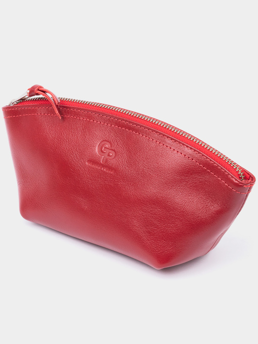 Женская Органайзер-косметичка из кожи Amelin GRANDE PELLE  Красная Grande Pelle модель bag24_11303 Фото