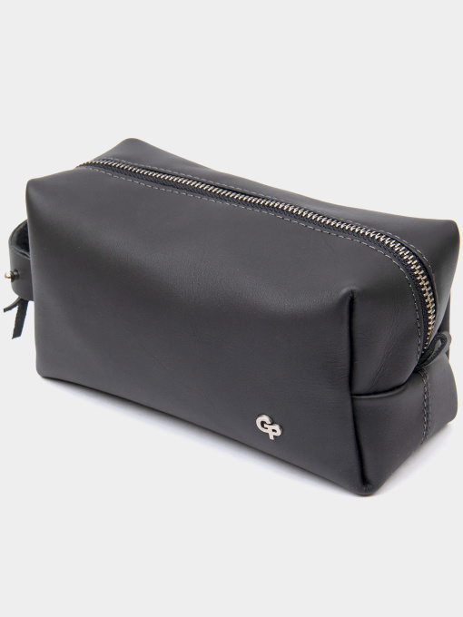 Матовый мужской кожаный несессер GRANDE PELLE  Черный Grande Pelle модель bag24_11509 Фото