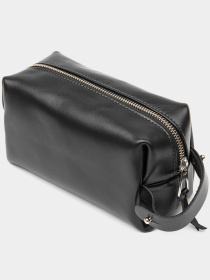 Шкіряна чоловіча Органайзер-косметичка GRANDE PELLE Чорний Grande Pelle модель bag24_11415 Фото