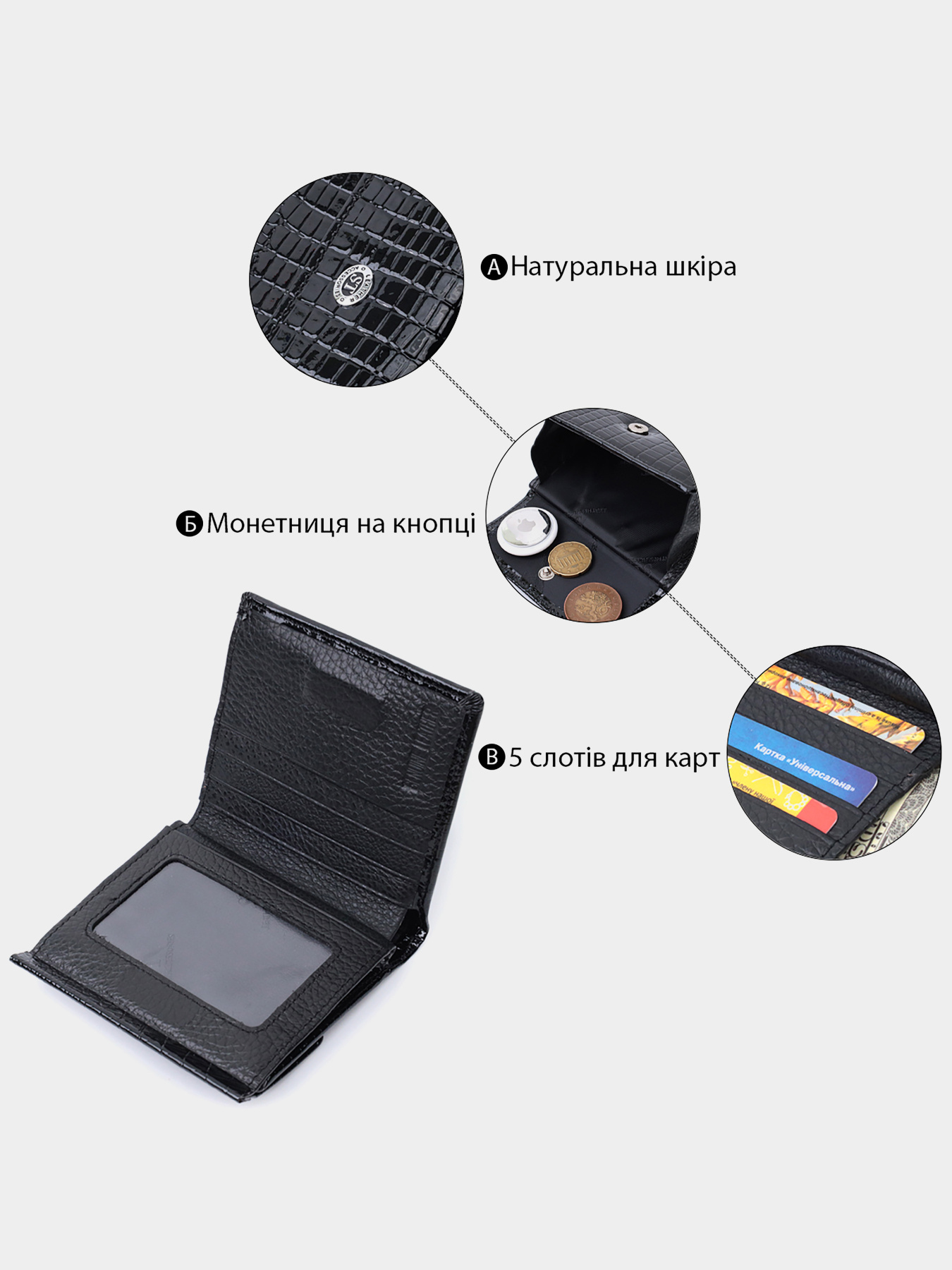 Кошельки ST Leather Accessories модель bag24_22706 Фото