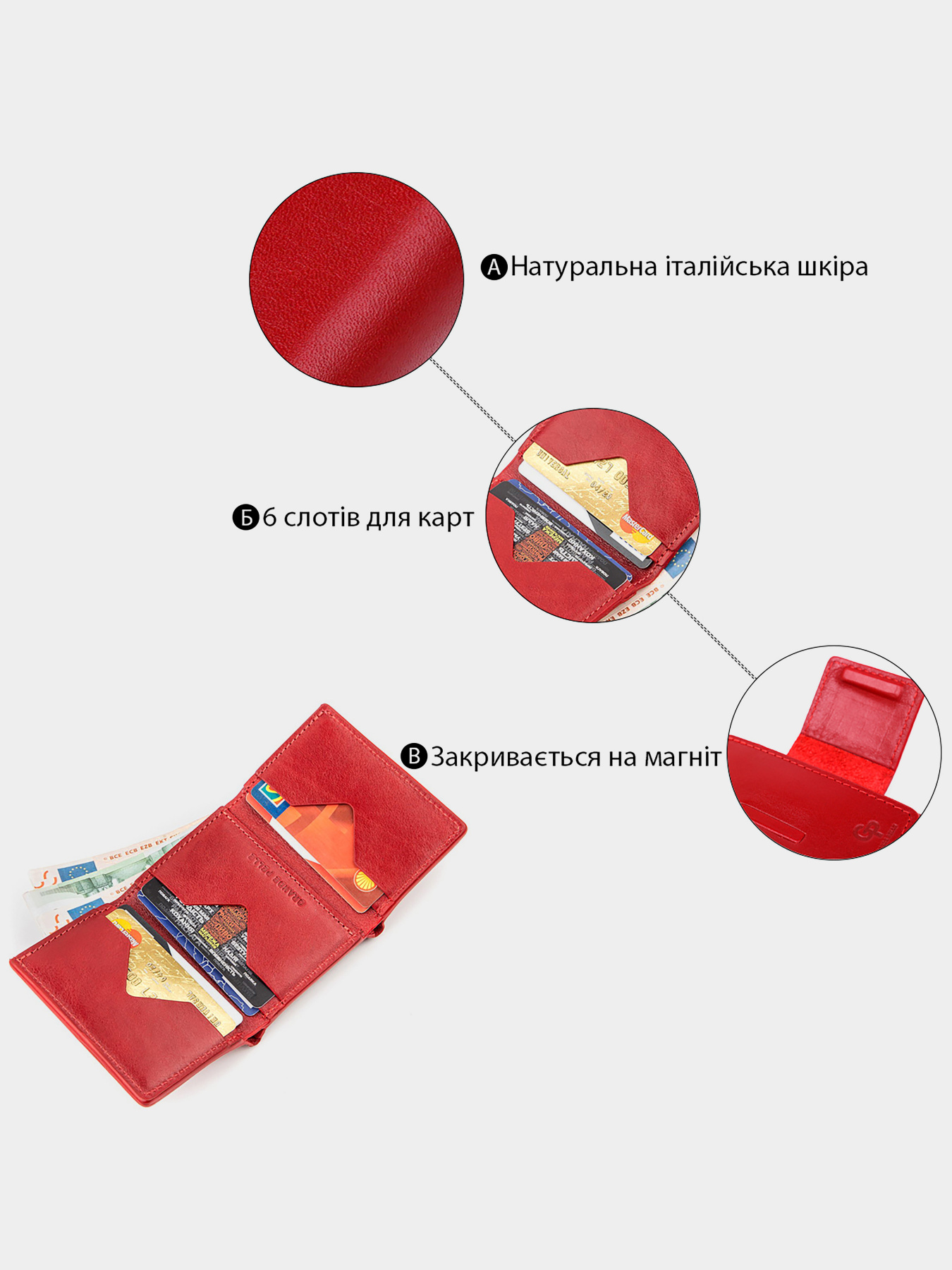 Кошельки Grande Pelle модель bag24_11153 Фото