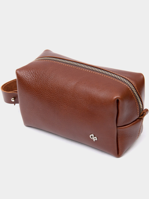 Мужской несессер из натуральной кожи GRANDE PELLE  Коричневый Grande Pelle модель bag24_11416 Фото