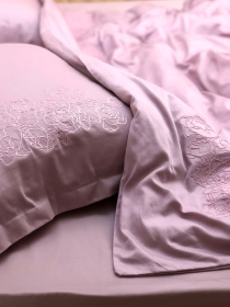 Підковдра рожева з вишитими півоніями Cozy модель 8009460 Фото