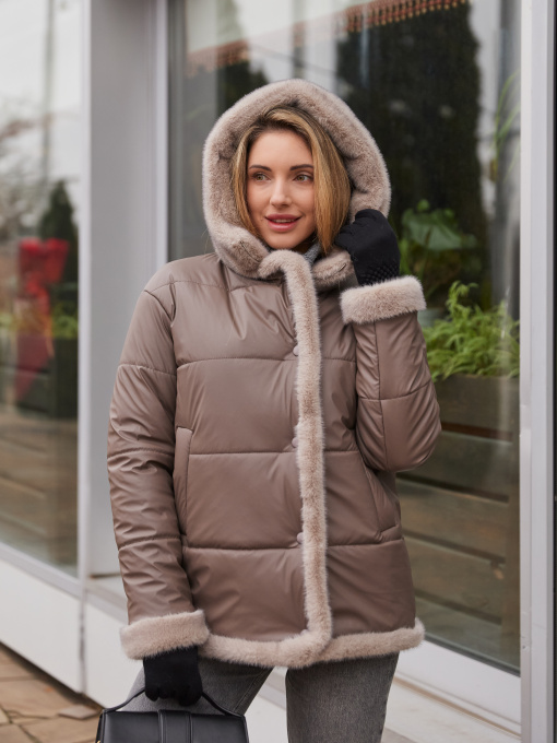 Куртки и дубленки MilaNova модель Куртка К-349 капучино Фото