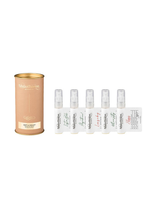 Набір мініатюр парфумованої води Discovery Set Soft & Creamy Bibliotheque de Parfum модель BdPDiscoverySetSoftANDCreamy5x3mlWMNSNBPRF Фото