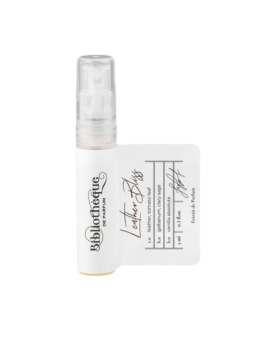 Парфюмированная вода Leather Bliss Bibliotheque de Parfum модель BdPLeatherBliss3mlWMNSPRF Фото