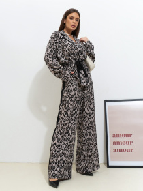 Костюмы ISSA Plus модель 14536A_коричневый Фото