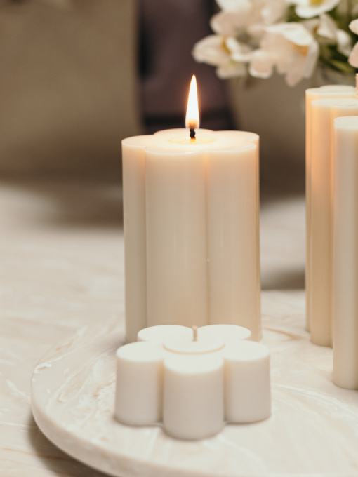 Ароматическая свеча "Ромашка", из натурального соєвого воска Candle Design модель 110.1026/110.2030 Фото
