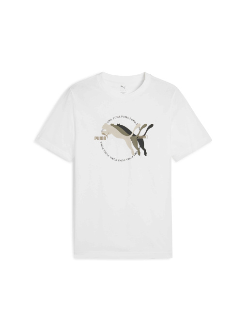 Футболки и поло PUMA Graphics Multiple Logo Tee модель 684826 Фото